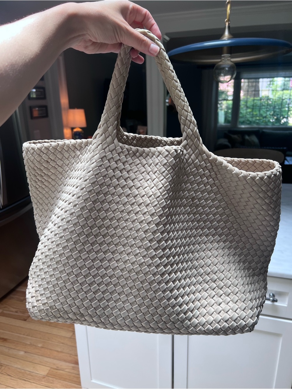 Naghedi Ecru St Barths Large Tote